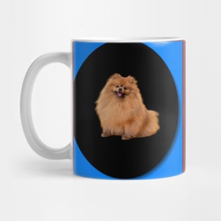 happy ginger dog Mug